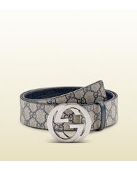 gucci belt beige blue