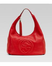 red gucci hobo bag