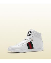 Gucci Coda Hi-top Sneaker With Interlocking G And Signature Web in White  for Men - Lyst