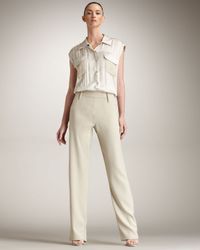 Bottega Veneta | Natural Cargo Jumpsuit | Lyst