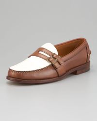 two tone loafers mens