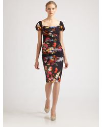 dolce gabbana black dress with flowers