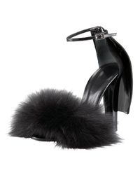 Alexander Wang | Simona Rabbit Sandal, Black | Lyst