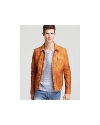 burnt orange biker jacket