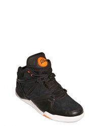 Reebok Pump Omnilite Hls Leather Sneakers in Black for Men - Lyst