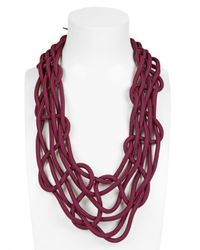 Alienina | Purple Climbing Web Necklace | Lyst