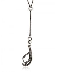 Ann Demeulemeester | Metallic Pigeon Claw Silver Necklace for Men | Lyst