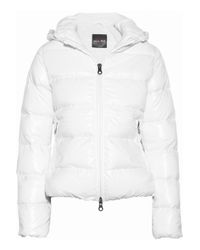 Duvetica Hooded Padded Jacket in White - Lyst