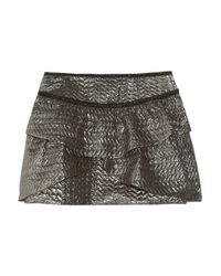 isabel marant skirt embroidered andy wrap silk