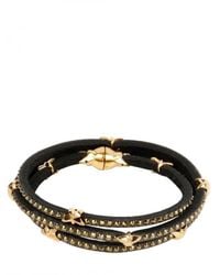 Tomasz Donocik | Black Swarovski 3 Wrap Around Stars Bracelet for Men | Lyst