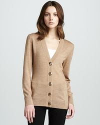 Tory Burch | Natural Simone Cardigan | Lyst