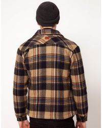 blanket wool zip lee jacket check jeans natural beige