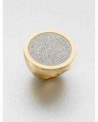 Michael Kors | Metallic Pavé Slice Ring | Lyst