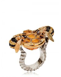 Delfina Delettrez | Metallic Bees Cocktail Ring | Lyst