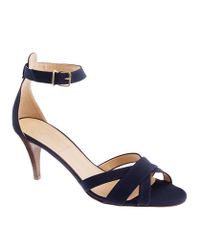 J.crew Collection Millie Crystal Sandals in Blue | Lyst