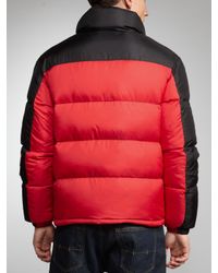 polo puffer jacket red