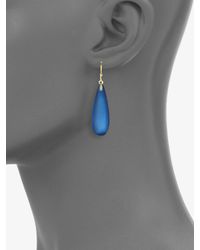 Alexis Bittar | Blue Lucite Raindrop Earrings | Lyst
