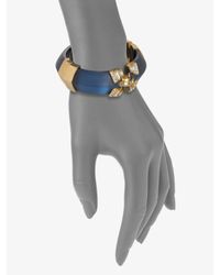 Alexis Bittar | Blue Embellished Lucite Bangle Bracelet | Lyst