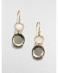 Ippolita | Pink 18k Gold Semiprecious Multistone Drop Earrings | Lyst