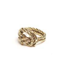 Aurelie Bidermann | Metallic Lasso Knot Ring | Lyst