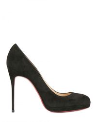 Christian Louboutin | Black Filo Suede Pumps | Lyst