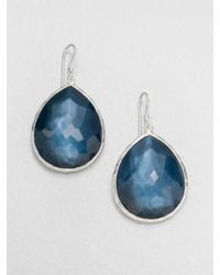 Ippolita | Metallic Indigo Doublet Sterling Silver Teardrop Earrings | Lyst