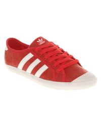 adidas Adria Low Sleek Fresh Sneakers in Pink (White) - Lyst