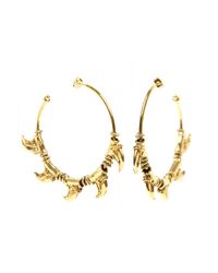 Aurelie Bidermann | Metallic Cuzco Hoop Earring | Lyst