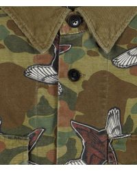 camo fowl allsaints tribal shirt