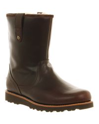 UGG Stoneman Calf Boot Chocolate Leather in Brown for Men | Lyst