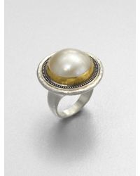 Gurhan | Metallic White Mabe Pearl Sterling Silver Ring | Lyst
