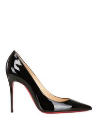 Christian Louboutin | Black 100mm Decollete 554 Patent Pointy Pumps | Lyst