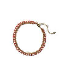 Club Monaco | Orange Crystal Thread Bracelet | Lyst