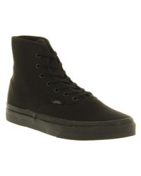 vans authentic hi black