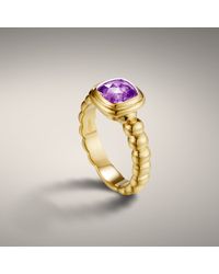 John Hardy | Metallic Square Station Slim Band Ring | Lyst