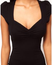asos bodycon ruched midi bust dress