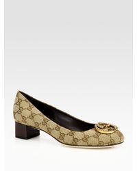 gucci logo pumps