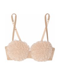Jean Paul Gaultier Natural Frou Frou Tulle Underwired Bra
