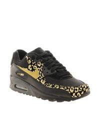 Nike | Animal Air Max 90 08 Gold Leopard Sneakers | Lyst