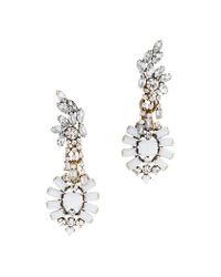 J.Crew | Metallic Lulu Frost For Jcrew Crystal and Color Statement Earrings | Lyst
