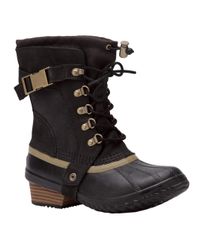 sorel black out n about plus conquest boots