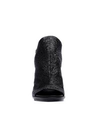 Balenciaga | Balenciaga Glove Mini Craquele Sandals Black | Lyst