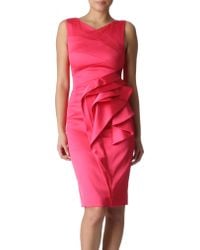 karen millen pink satin dress