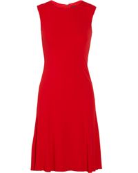 Ralph lauren black label Thandie Crepe-jersey Dress in Red | Lyst