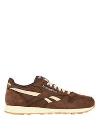 Reebok brown suede trainers clearance