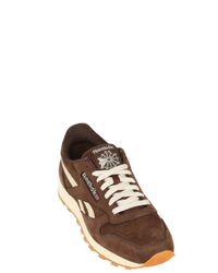 brown reebok sneakers