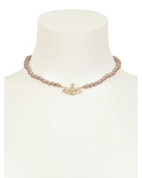 Vivienne Westwood | Metallic Mini Bas Relief Choker | Lyst