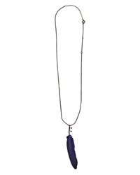 Ann Demeulemeester | Metallic Feather Necklace | Lyst
