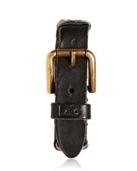 Dolce & Gabbana | Black Vintaged Studded Leather Bracelet for Men | Lyst