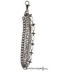DSquared² | Metallic Shiny Brass Cross and Chain Bracelet for Men | Lyst